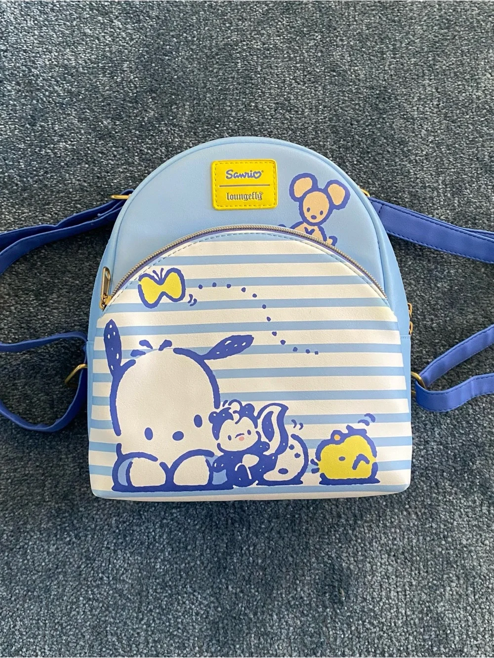 Loungefly Sanrio Pochacco & Friends Stripe Mini Backpack